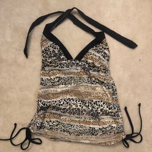 Venus womens size 6 tankini swim top